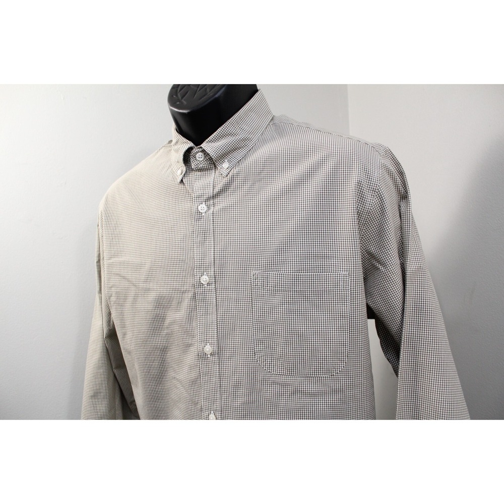 J.CREW Button Up Dress Shirt Plaid Classic Fit Long Sleeve Mens Size Large